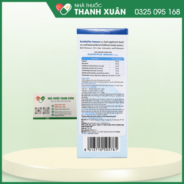 HealthyPlex Immune Junior - Hỗ trợ tăng cường sức đề kháng cho cơ thể